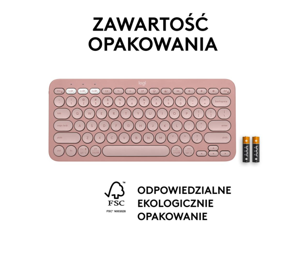 Logitech K380s Pebble Keys 2 różowy - 1172753 - zdjęcie 14